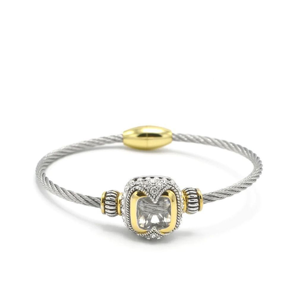 - DIAMOND CABLE ROPE BRACELET - Picture 6 of 7